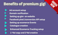 set up highly profitable and impessive facebook ads campaign sales and leads