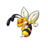 do modern and unique bee mascot logo with high quality