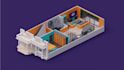 make 3d isometric room
