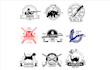 design circular round logo,badge,stamp,label,path,sticker