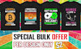 do bulk t shirt design and graphic typography t shirt design