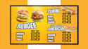 design a digital menu, digital screen, menu board, or animated menu