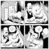 make black and white 1 panel cartoon illustration