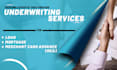 provide underwriting for mca companies and funders