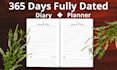 create 365 days fully dated diary, planners for amazon KDP