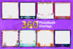 design 360 photo booth overlays and photobooth template