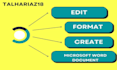 create, edit, format and design microsoft word document