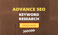 do advance SEO keyword research and competitor analysis