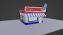 create a 3d low poly environment using blender