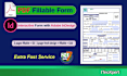 professionally create custom interactive fillable PDF form, with fast delivery