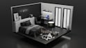 create 3d isometric gaming room