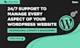 be your dedicated wordpress website manager for a month