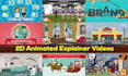 make stunning 2d animated explainer video