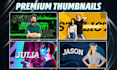 design clickbait and premium youtube thumbnail