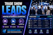 provide trade show exhibitors and attendees list with emails