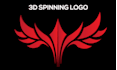 make 3d rotating, 3d spinning logo animation in 24 hours