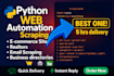 do python web scraping, data scraping, web scraper, data mining any website