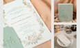 design wedding invitation suite, save the date, rsvp, menu