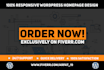 do creative homepage design,landing page design in wordpress