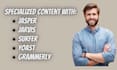 write surfer SEO optimized quality articles with jasper or jarvis ai