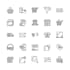 design,minimalist,crisp vector line custom svg icon set