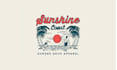 create vintage palm tree island hand draw logo