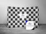 design step and repeat backdrop or signage in 2hours