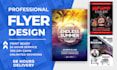 make a party, event flyer, and social media flyer design