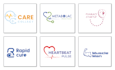 do custom medical healthcare clinic dental wellness logo and branding kit