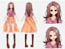 draw a reference sheet anime style