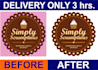 manually vector tracing, business card or graphic design