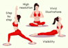 draw exercises, workout, yoga and other vector illustrations for manual, guide