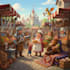create pixar style childrens storybook illustrations