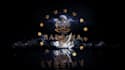 create cinematic sky mountain metallic gold 3d logo reveal intro animation