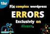 fix wordpress issues, errors or any bug in website