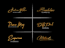 design a luxury handwritten signature logo for your business