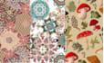 seamless patterns, textile design, fabric prints, fabric print design