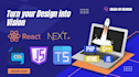 do front end web development with react js next js javascript