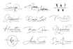 design signature handwritten cursive scripted handwriting logo