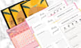 design custom journal , diary layout and unique calendars