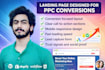 design a high converting google ads landing page for ppc ads campaigns