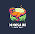 do make an modern unique dinosaurs logo