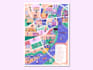 draw vector travel map of a city or a country