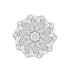 design complex mandala coloring book page