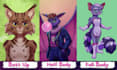 draw your furry character in my cartoon style