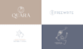 create a modern feminine line art logo