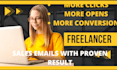 copywrite sales emails and email sequences that sell