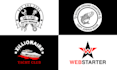do flat logo creation for your band and website