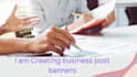 create social media post banners
