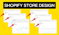 do shopify store design, shopify website redesign, shopify dropshipping store